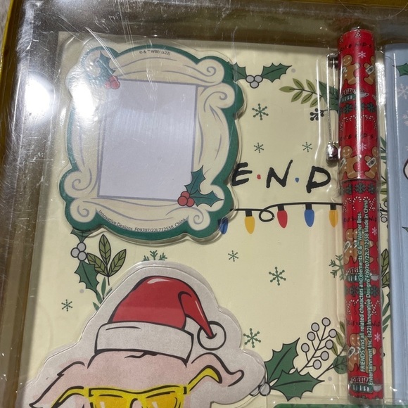 Friends Tv Show Gift Set Journal Bookmarks Pen Sticker Christmas Turkey - Picture 3 of 6